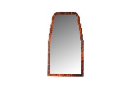 A QUEEN ANNE REVIVAL TORTOISESHELL DRESSING TABLE MIRROR, LATE 19TH CENTURY