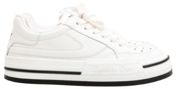 Christian Dior White D-Freeway Sneaker - Size 36