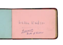 Autograph Album.- Incl. Edward and Wallis Windsor