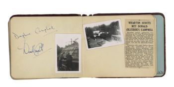 Autograph Album.- Incl. Donald Campbell