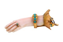 λ A CORAL AND TURQUOISE CHARM