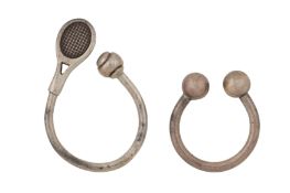 TIFFANY AND CO. | TWO SILVER KEY RINGS
