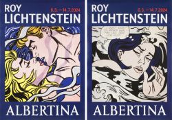 After Roy Lichtenstein (American 1923-1997) We Rose Up Slowly and Drowning Girl