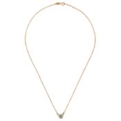 An evil eye and diamond pendant necklace