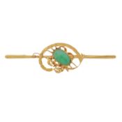 A jade crab brooch