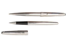 A Pair Of Montblanc Meisterstuck Chrome Sample Pens
