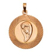 A Virgin Mary pendant