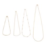 Four chain necklaces