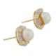 A pair of pearl and diamond stud earrings - Image 2 of 2