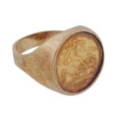 A half sovereign ring