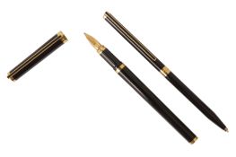 A French S.T. Dupont Laque de Chine Fountain Pen and Ballpoint Pen