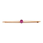 A lab grown ruby brooch