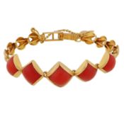 A coral bracelet