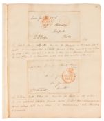 Autograph Albums.- 19th Century Two albums featuring a collection of envelope panels signed by 19th 