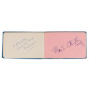 Autograph Album.- Incl. Martin Luther King, Jr Autograph album featuring signatures from the 1960s