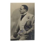 Dénes (Oszkár) Vintage postcard size photograph signed by the Hungarian actor