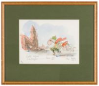 § Casson (Hugh) Three original artworks signed by Hugh Casson