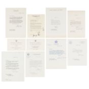 Autograph Collection.- Politicians Group of letters sent to composer Alan Jay Lerner from prominent