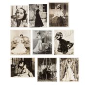 Oberon (Merle) Collection of nine vintage, black and white studio photographs of Merle Oberon