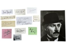 Autograph Collection.- Sherlock Holmes Interest Large collection of signatures by actors involved in