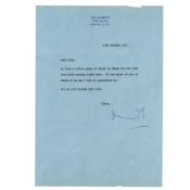 Coward (Noel) Typed letter signed (
