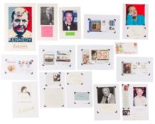 Autograph Collection.- British Politicians A group of signatures by high-profile British politicians