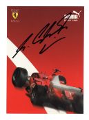 Schumacher (Michael) Scuderia Ferrari promotional card signed by Michael Schumacher