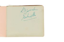 Autograph Albums.- Vintage Actors & Entertainers Four autograph albums featuring signatures by actor
