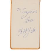 Autograph Albums.- Actors & Entertainers Four autograph albums featuring signatures by actors, comed