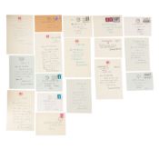 Autograph Collection.- Lords of Appeal in Ordinary Collection of letters from various Lords of Appea
