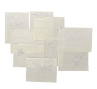 Autograph Collection.- From the Roger Simister Collection Large collection of signatures by actors, 