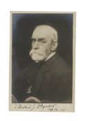 Poynter (Edward) Vintage black and white, postcard-size photograph of the British artist signed 