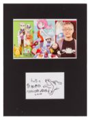 Pokemon.- Mitsuhiro Arita Black ink signature and sketch by the Japanese illustrator Mitsuhiro Arita