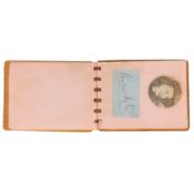 Autograph Album.- Actors & Entertainers Autograph album featuring signatures by vintage actors and e