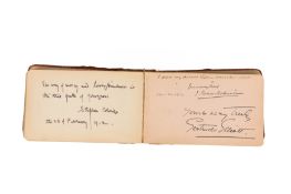 Autograph Album.- 1910s-1930s Autograph album featuring signatures by vintage actors, entertainers, 