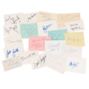 Autograph Collection.- Miscellaneous Very large collection of signed index cards and loose album pag