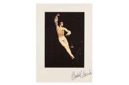 Nureyev (Rudolf) Two large lithographic poster featuring Nureyev in a dancing pose