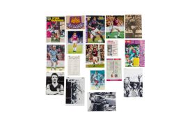 West Ham United Interest.- Large collection of signatures by prominent West Ham players