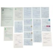 Autograph Collection.- Marshals of the RAF Collection of letters from Marshals of the RAF to Mr. Ric