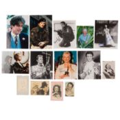 Autograph Collection.- Actors & Entertainers Selection of photographs and album pages signed by vari