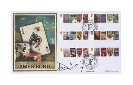 James Bond Interest.- Daniel Craig First Day Cover marking the Ian Fleming Centenary, issued by Benh