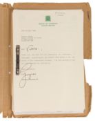 Autograph Collection.- Politicians Group of letters from various British politicians and Trade Union