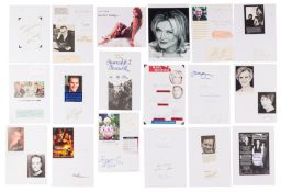 Autograph Collection.- Miscellaneous Large collection of signatures by various prominent figures