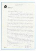 Friberg (Arnold) Autograph letter signed (