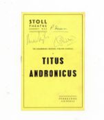 Olivier (Laurence) & Vivien Leigh Vintage souvenir programme for Titus Andronicus at the Stoll Theat