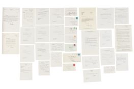 Autograph Collection.- Archbishops of Canterbury and York Selection of letters and cards by Archbish