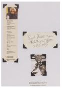Autograph Collection.- Miscellaneous Collection of clipped autographs, cards and photographs signed