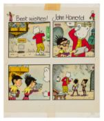 Harrold (John) Original artwork for 'Rupert and the Worried Elves'