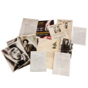 Autograph Collection.- Incl. Peter Ustinov Group of letters and photographs signed by various theatr
