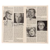 Dad's Army Signed souvenir programme for a performance of Dad's Army at the Shaftesbury Theatre in J